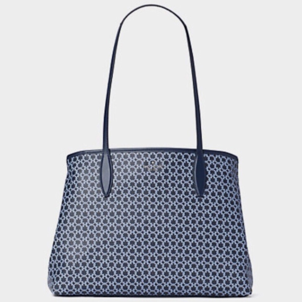 KATE SPADE ♠️ New York 💙BLUE MULTI💙 SPADE LINK  TOTE BAG 🌟LIKE NEW🌟